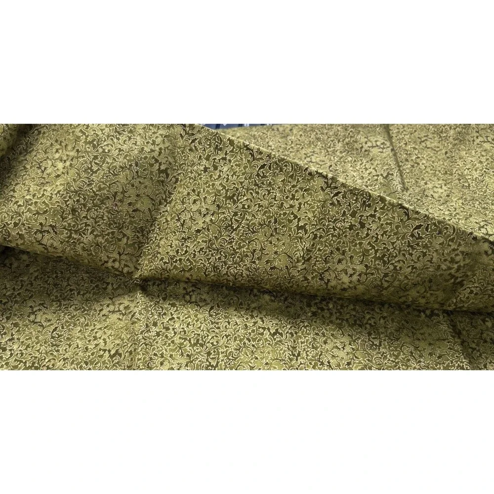 Peggy Toole Robert Kaufman Cotton Quilting Fabric Green Florentine 1 Yd X 41